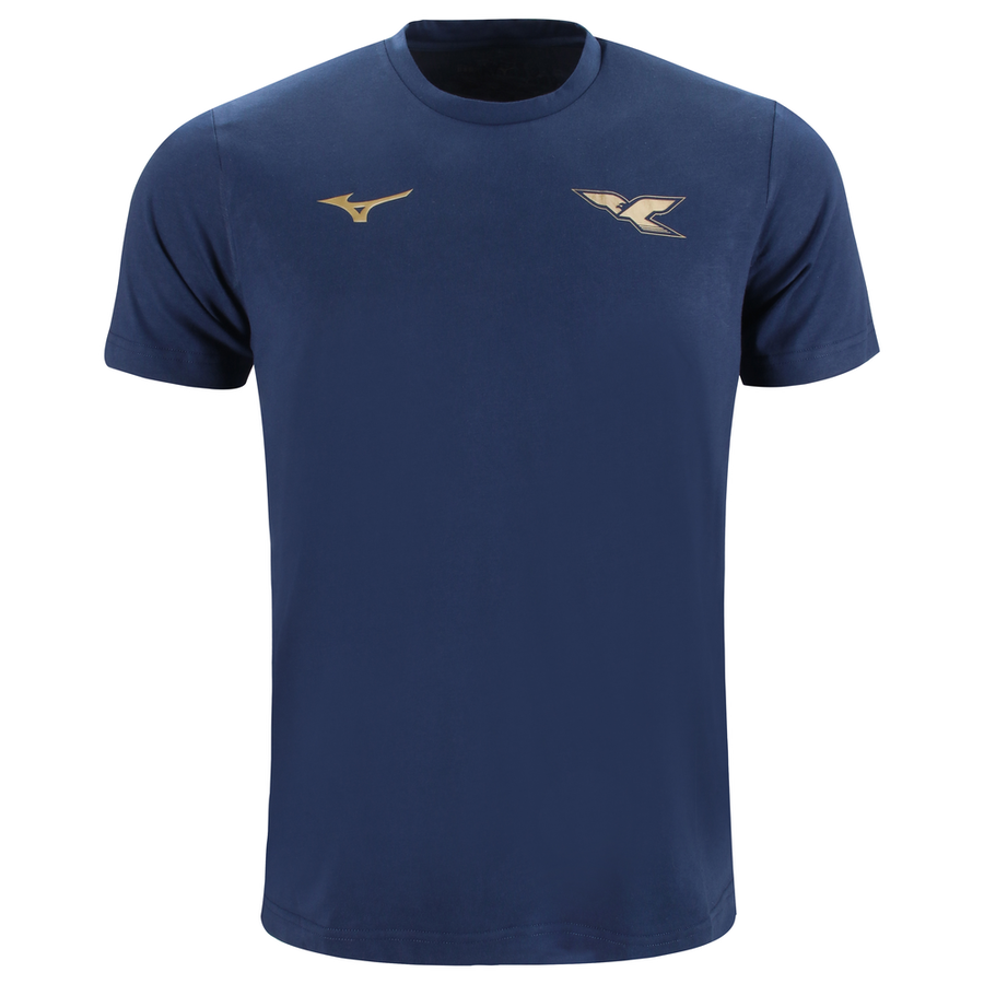 Mizuno 125th Anniversary S.S. Lazio Cotton Tee Men Navy
